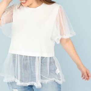 Tulle Sheer Belle Top